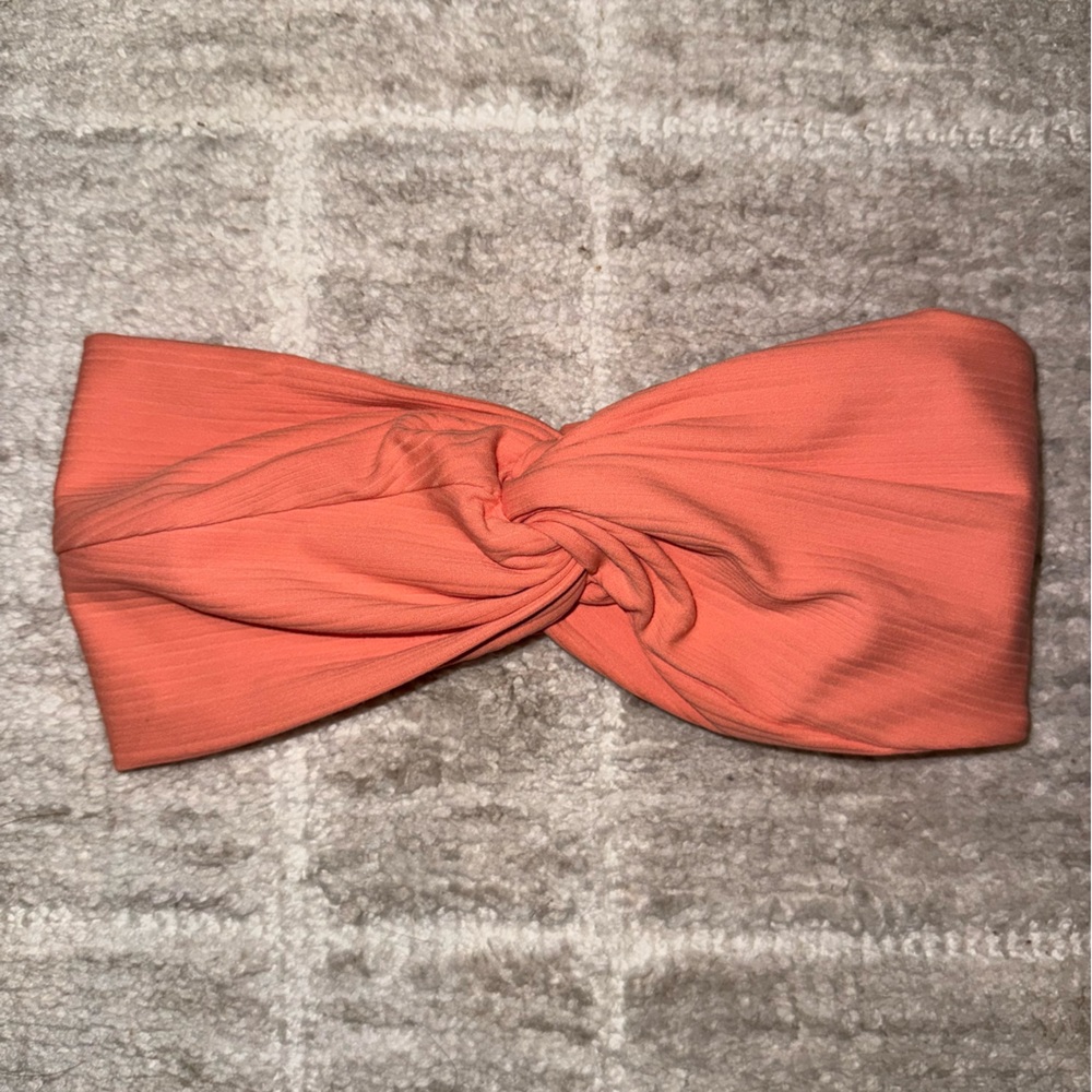 Coral Lululemon Knotted Headband